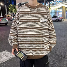 美式圆领毛衣男慵懒风休闲针织衫YM55P58，男装针织衫/毛衣，星座1116-2