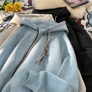 春季重磅高品质纯色砂洗做旧连帽卫衣JF20-特P62控98加绒P66控108图片