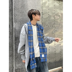 【有货】假两件格子拼接卫衣男款设计感连帽开衫外套JL97CC-特P68，男装卫衣，星座1007（原301D）