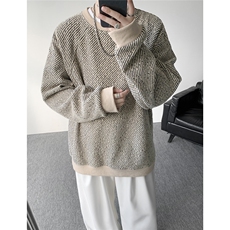 四季款现货WY5537-P35特大码基础款圆领套头卫衣，男装卫衣，电商D232