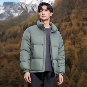 羽绒棉服男士短款休闲加厚面包服冬季简约立领外套潮JK8022图片