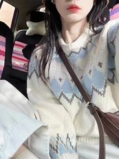 2025年秋季单件套头通勤时尚百搭通勤简约休闲套头圆领，女装针织衫/毛衣，硕彦羊绒