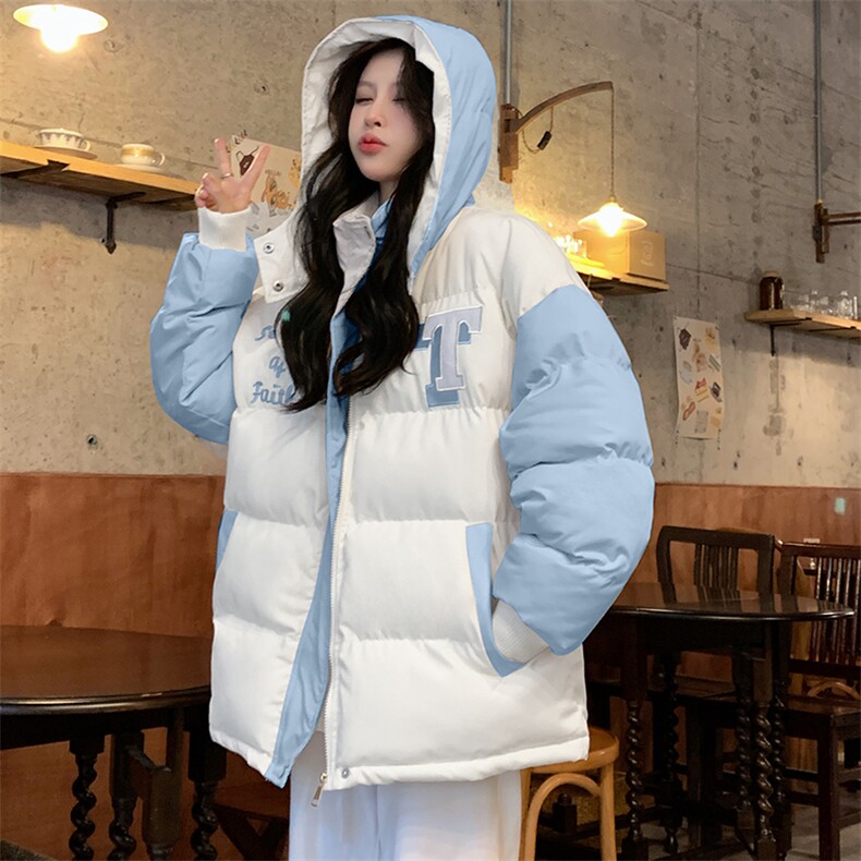 棉服少女冬装2025新款初中高中学生棉衣韩版宽松可爱外套C469-105,男装棉衣,星座911-2(原星座613-2）