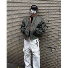橙内bomber飞行夹克外套男加厚短宽cleanfit保暖秋冬棉服MY802，男装夹克，星座1116A（原606A-3）