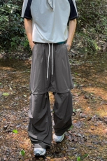 可拆卸伞兵工装裤男款夏季青少年美式尼龙速干冲锋裤徒步登山裤子，男装休闲裤，电商A102B