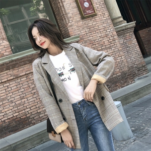 款点击收藏好主推大货C32新款格子小西装外套女图片