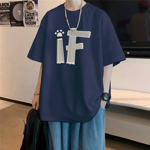 新款纯棉短袖t恤男夏季青少年初中高中学生帅气半袖体恤TX538-P25图片