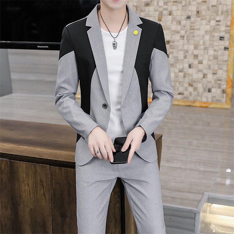 T168-P120春秋男士时尚西服两件套装礼服职业装,男装西服,星座507A（原星座306B-2）