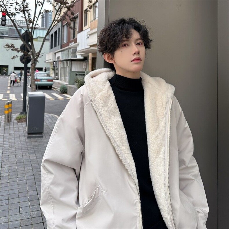 xz514-817-P115新款上架【座山雕】加绒连帽加厚棉服黑色,男装棉衣,星座514
