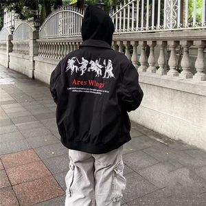 现货 网图美式高街刺绣夹克男款秋季短款外套潮痞帅夹克B35-P58图片