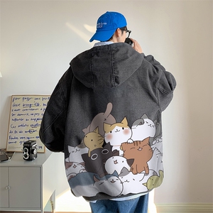 控价158牛仔外套男大码加厚加绒棉衣男羊羔毛棉服男 NM53162-P140图片