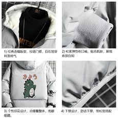 控128加绒面包服男大码羊羔毛衣男MY16037-P100，男装棉衣，电商A040A