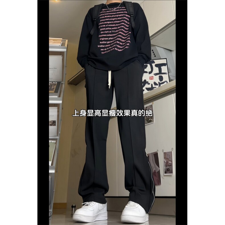 大货！冰丝垂感西裤侧边长拉链显高显瘦休闲XZ603-K858-P60控78,男装休闲裤,星座603
