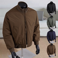 抖音美式高街立领棒球棉服飞行夹克棉衣短款外套男MY1030-P65，男装棉衣，星座1402-1