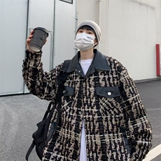 潮流慵懒新款文艺流行复合编织夹克原宿8041P68，男装夹克，星座410-2