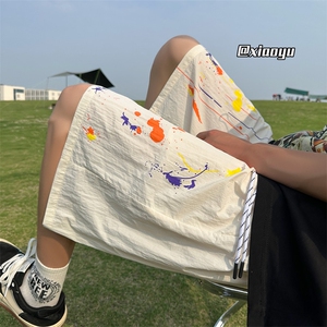 XZ616 夏季新款百搭泼墨速干裤休闲短裤TY2509 M-5XL 特P25控48图片