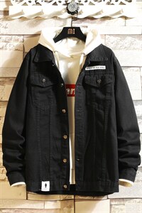 jk607-p55限价78砖墙牛仔夹克肥仔秋款量足印花大码，男装夹克，星座103A