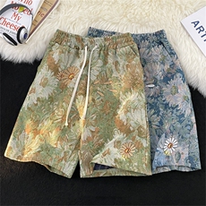 潮流ins新款文艺宽松型休闲裤男日系时尚潮牌五分裤K7127-P29，男装休闲裤，星座512-3
