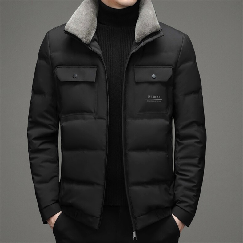 LD659钱塘2020-2秋冬新款中青年男士时尚休闲翻毛羽绒服外套P240,男装羽绒服,钱塘207-2