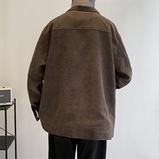 灯芯绒外套男款春秋季新款美式潮衣服工装夹克休闲上衣jk555-P70，男装夹克，星座505-3