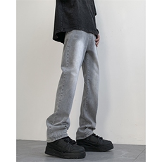 现货S-5XL加肥加大码纯色直筒牛仔裤310A-2BK325P50控68，男装牛仔裤，星座310A-2