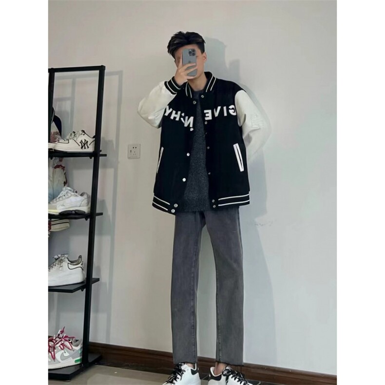 1506-1/K3391/P43高质量直筒宽松九分裤百搭时尚潮牌男款牛仔裤,男装牛仔裤,星座1506-1