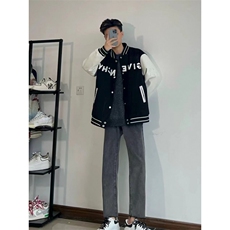 1506-1/K3391/P43高质量直筒宽松九分裤百搭时尚潮牌男款牛仔裤，男装牛仔裤，星座1506-1