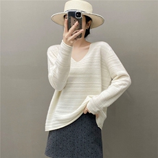 2025年秋季新款百搭V领套衫,女装针织衫/毛衣,国旺羊绒,清河羊绒市场 2025年秋季新款百搭V领套衫,女装针织衫/毛衣,国旺羊绒,清河羊绒市场