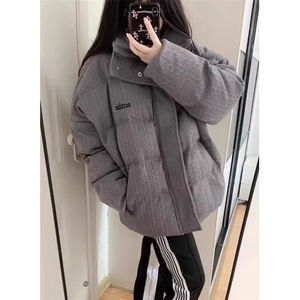 棉衣外套男冬季宽松慵懒风加厚棉服ins高街宽松棉袄 MM28图片