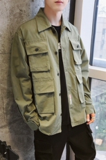 2021春季新款外套男士夹克青少年宽松工装潮流上衣DS325TP80，男装夹克，电商A102