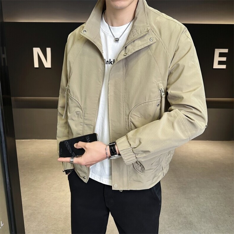 507A-JK870-P80 2025春夏时尚男士青年夹克外套百搭图片