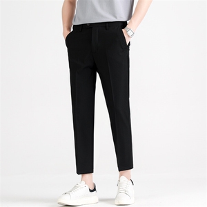 男士休闲西裤夏季2025新款垂感九分裤子商务正装直筒长裤SF02-P55图片