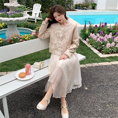 现货新款2025春季小香风外套1C119-8853-P155-K238，女装连衣裙，英标秀