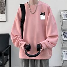 麂皮绒卫衣男大码重磅长袖t恤男JW81397-P35，男装卫衣，电商A040