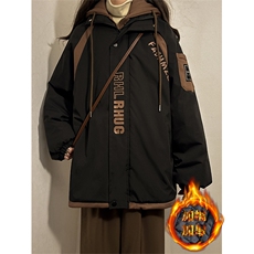 冬季宽松/连帽休闲外套潮加厚棉衣XZ102B-1M2568-P125，男装棉衣，星座102B-1