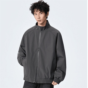 高品质春装新款老钱风美式高街解构立领棒球服飞行夹克休闲外套潮图片