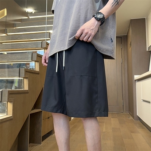 港风工装休闲裤高街五分裤宽松沙滩裤直通短裤DK311 P28图片