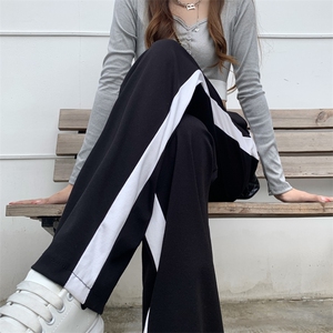 休闲裤夏季薄款宽松裤子美式高街直筒裤K104-P40图片