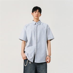 夏季经典条纹短袖衬衫现货款 CS075-P30图片