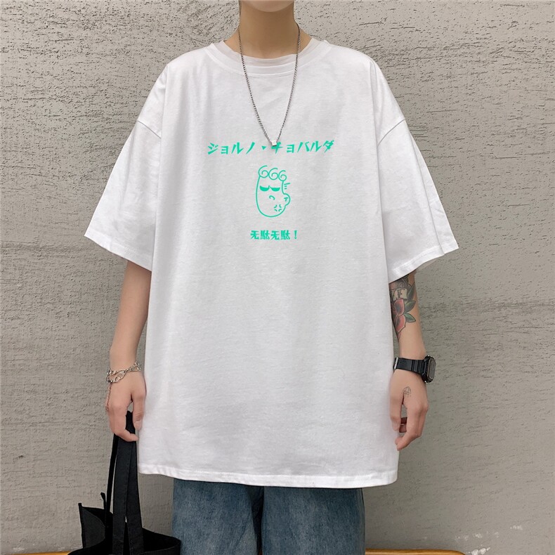 短袖男夏宽松纯棉T恤男百搭港风韩版情侣中性日系潮DT0252P20,男装T恤,星座1016-1（原电商B408-1）