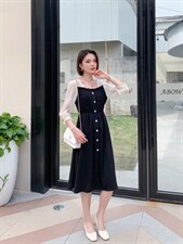 韩版修身显瘦连衣裙有现货，女装连衣裙，千利红