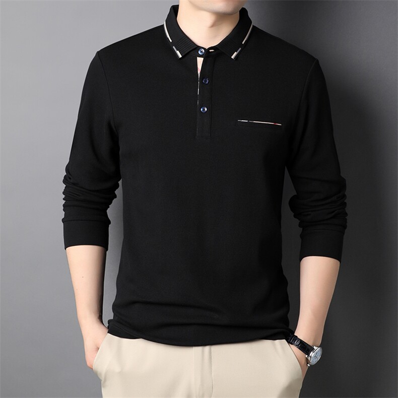 2023春款卫衣男士上衣POLO长袖T恤P70，女装T恤，电商D223-1