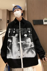 韩版ins潮流夹克外套男高街设计感小众衬衫外套A071-1633-P70，男装夹克，电商A071