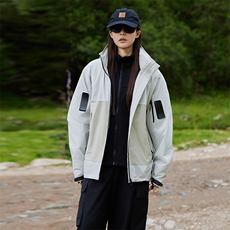 A488-P108春秋季户外拼色冲锋衣宽松情侣装上衣登山服男女同款，男装夹克，星座911