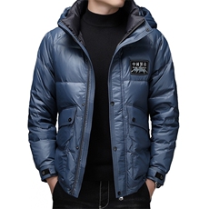 冬季可脱卸帽短款羽绒服中青年男士冬装外套上衣DFLDY3003-P320，男装羽绒服，电商B212（原钱塘6029）