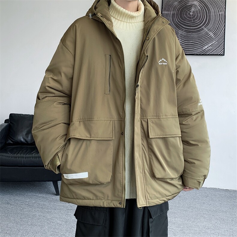 冲锋衣羽绒棉服男冬季宽松大码加厚棉衣ins潮流外套M0783-P120图片
