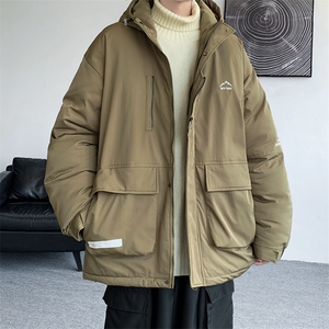 冲锋衣羽绒棉服男冬季宽松大码加厚棉衣ins潮流外套M0783-P120图片