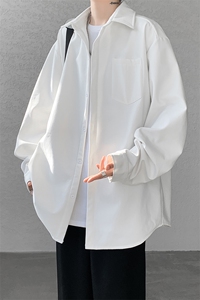 8XL-M 长袖衬衫男休闲牛津纺纯棉衬衣打底外套CS517P55控78图片