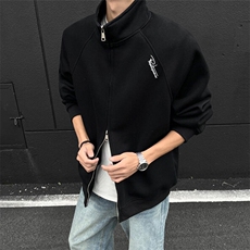 刺绣立领卫衣男女春季宽松百搭开衫外套双拉链夹克上衣WYW62P48，男装夹克，星座1013-5
