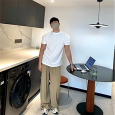 美式硬汉风冰爽丝肌肤纹男高级感紧身弹力短袖011-TP46，男装T恤，电商A089-1